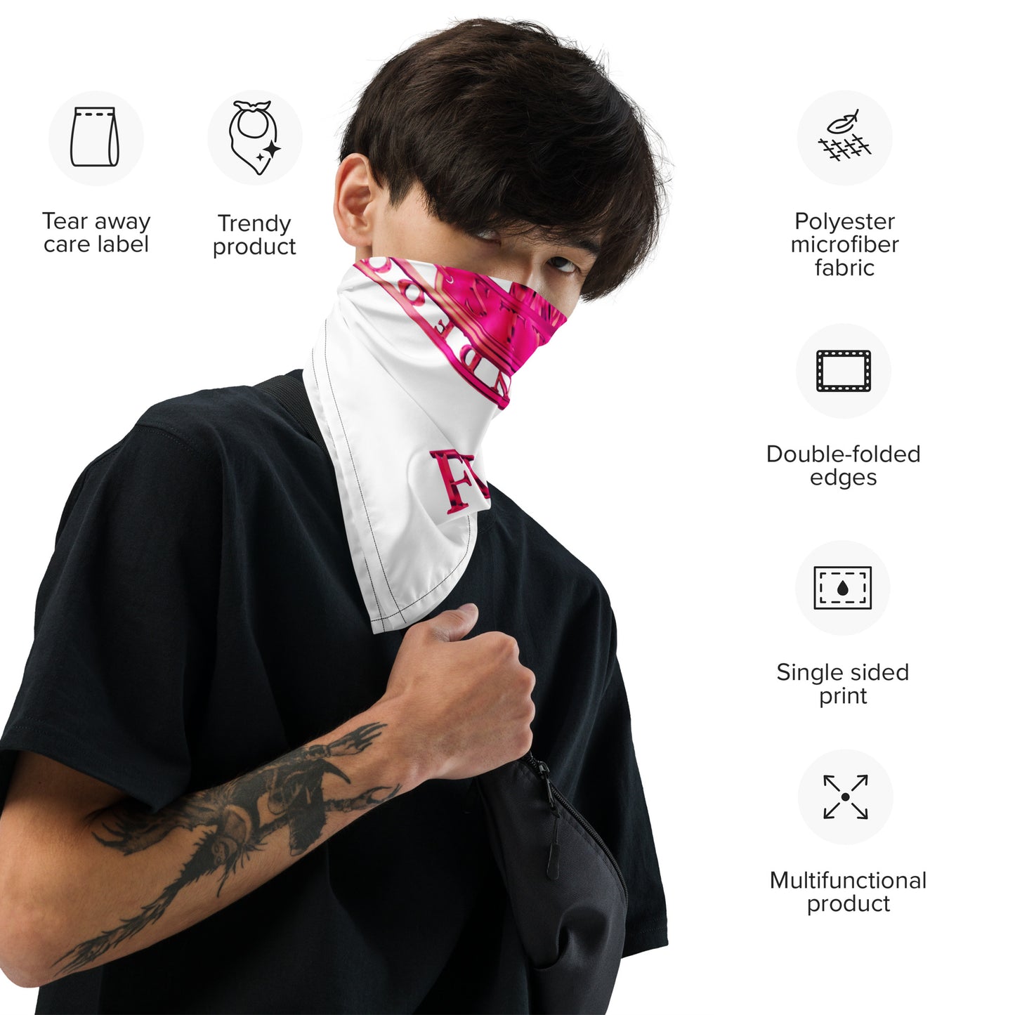 All-over print bandana,Strong Fitness