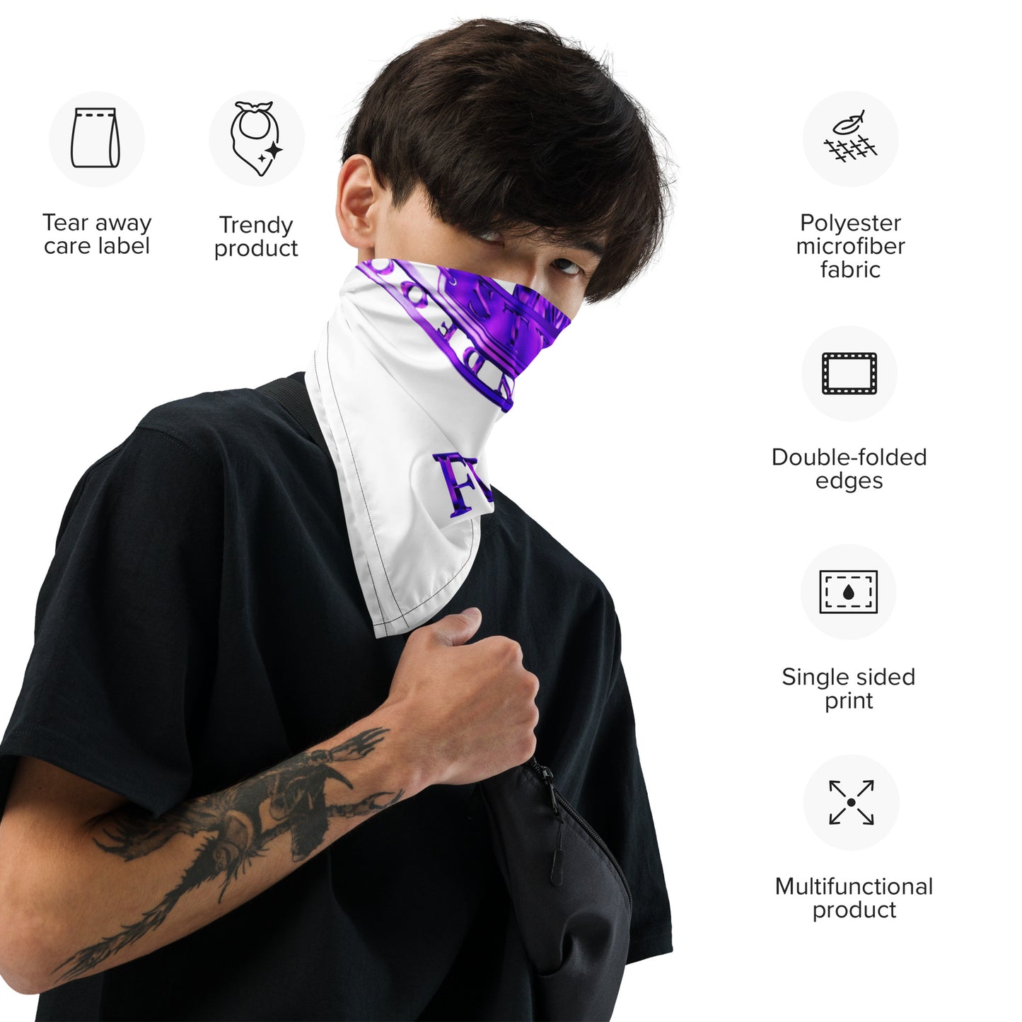 All-over print bandana,Strong Fitness