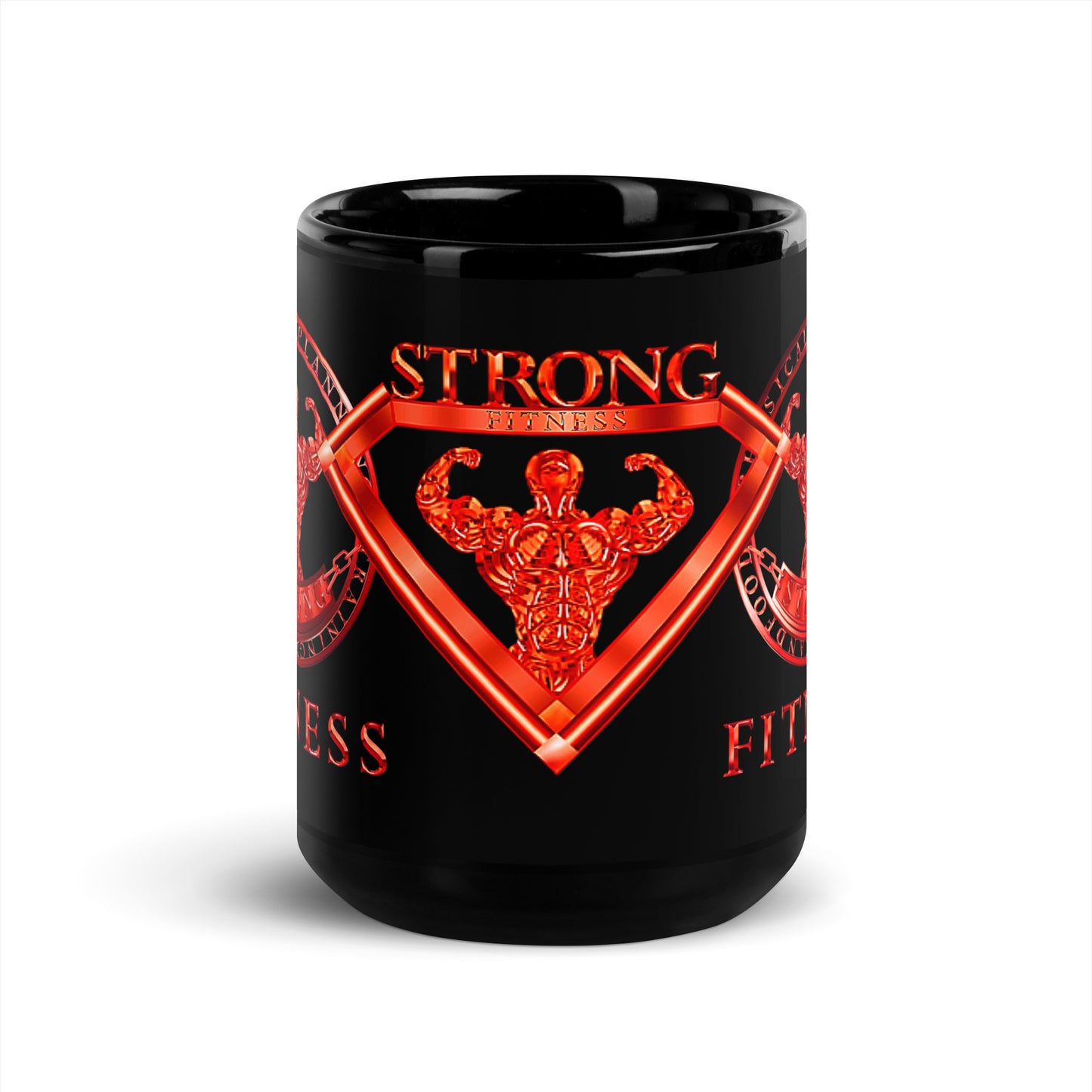 Black Glossy Mug,Strong Diamond