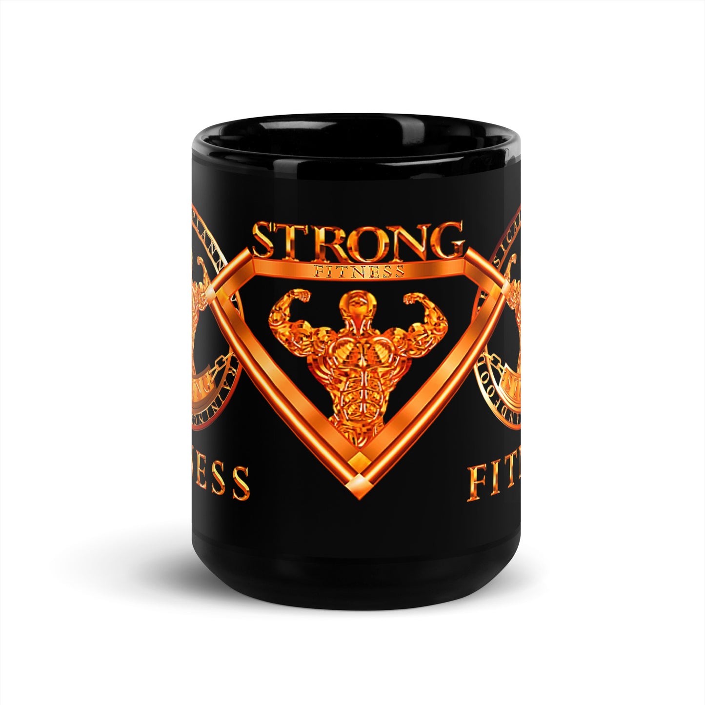 Black Glossy Mug,Strong Diamond