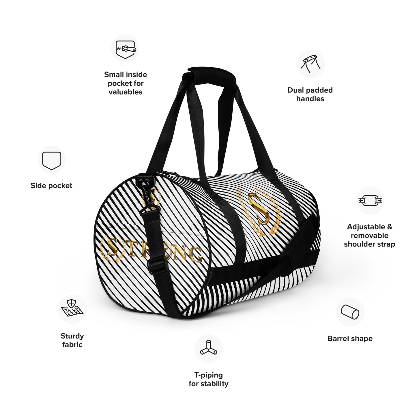 All-over print gym bag