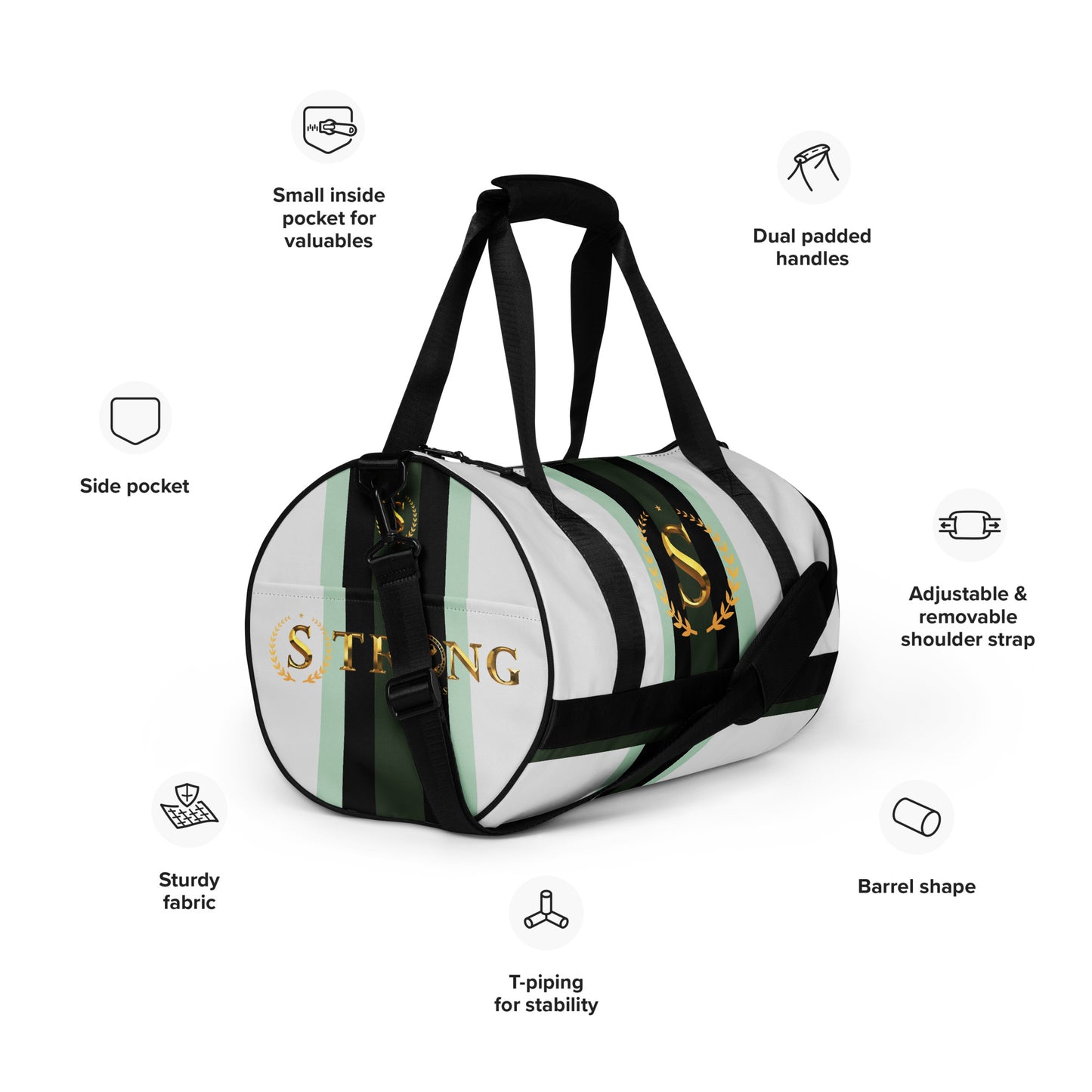 All-over print gym bag