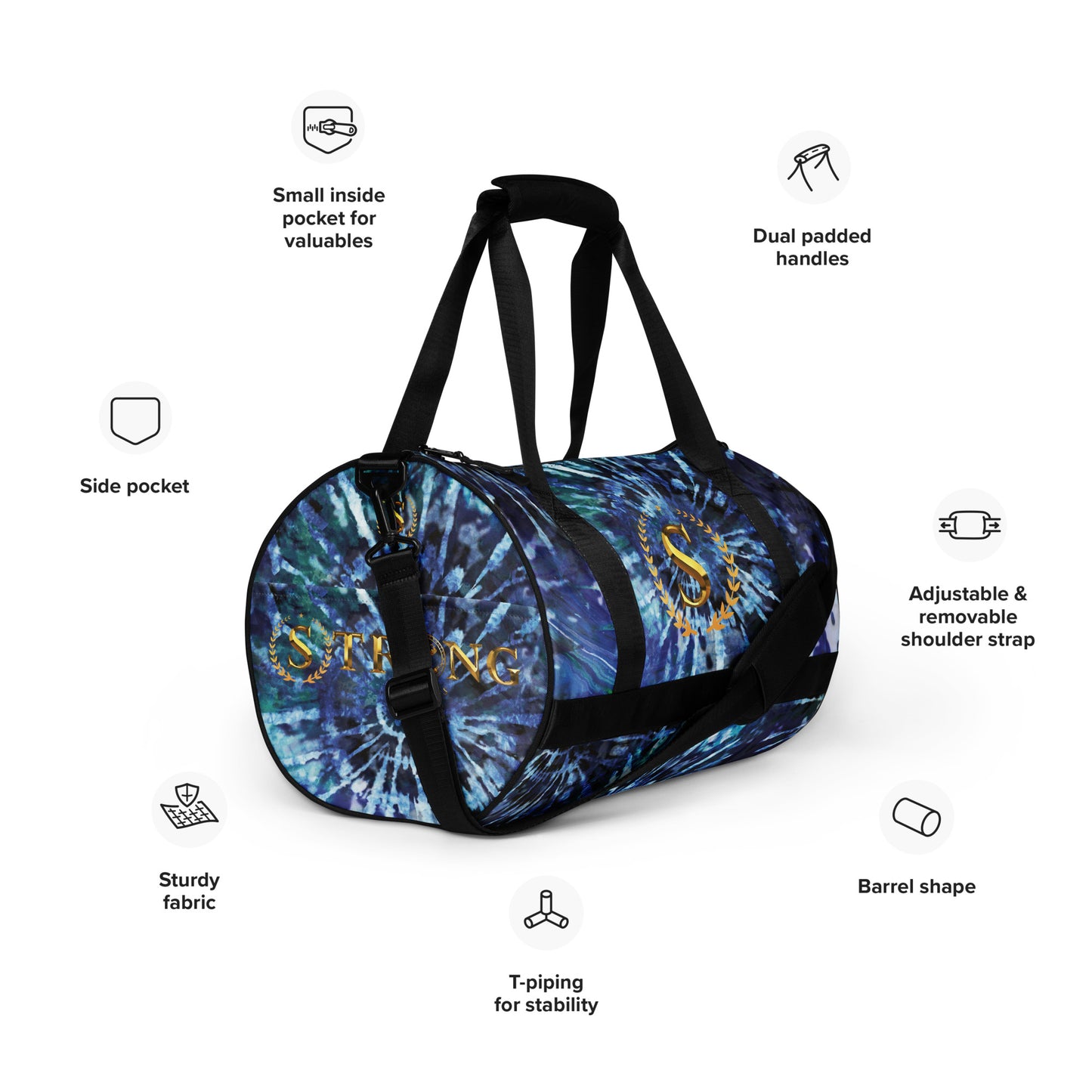 All-over print gym bag