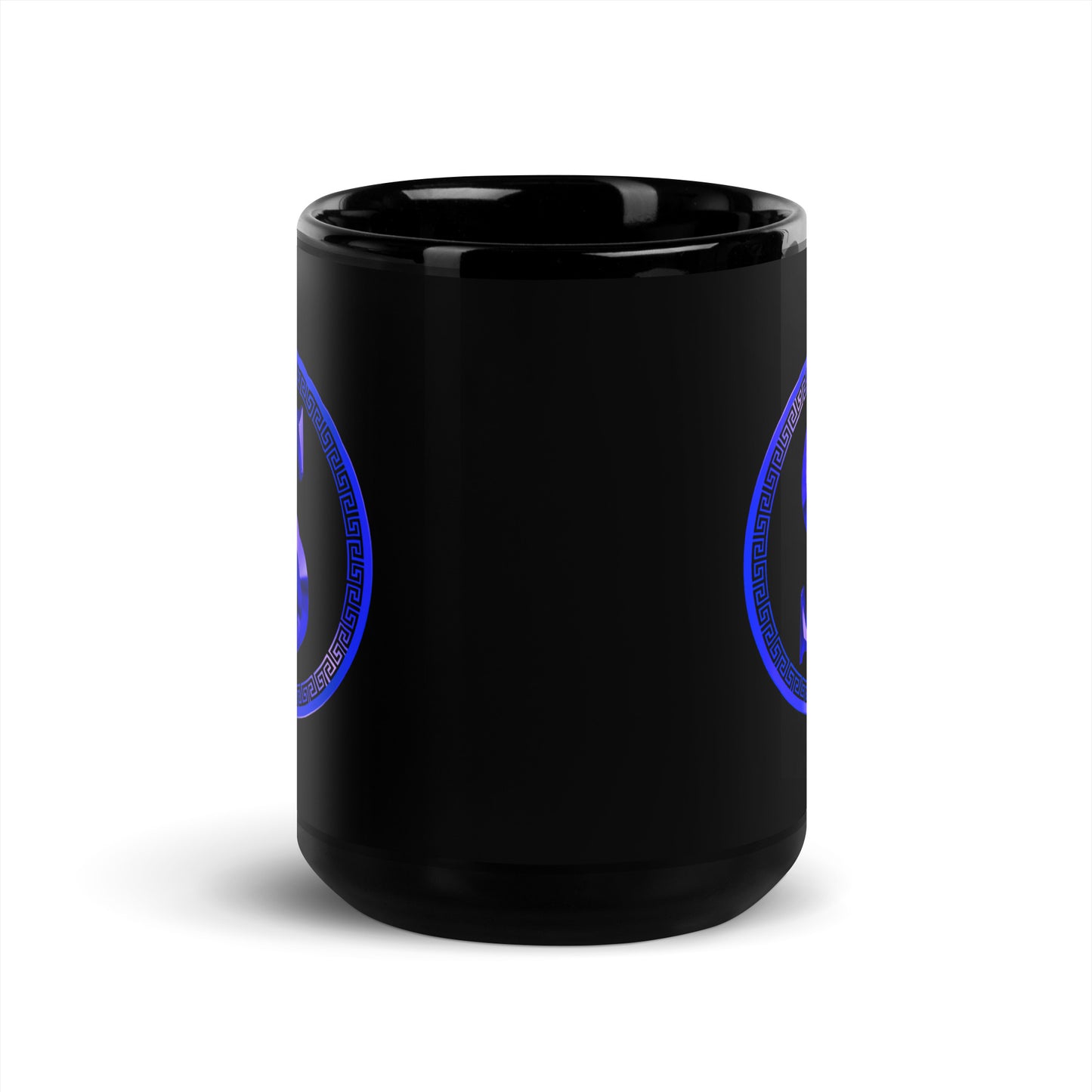 Black Glossy Mug, Circle collection