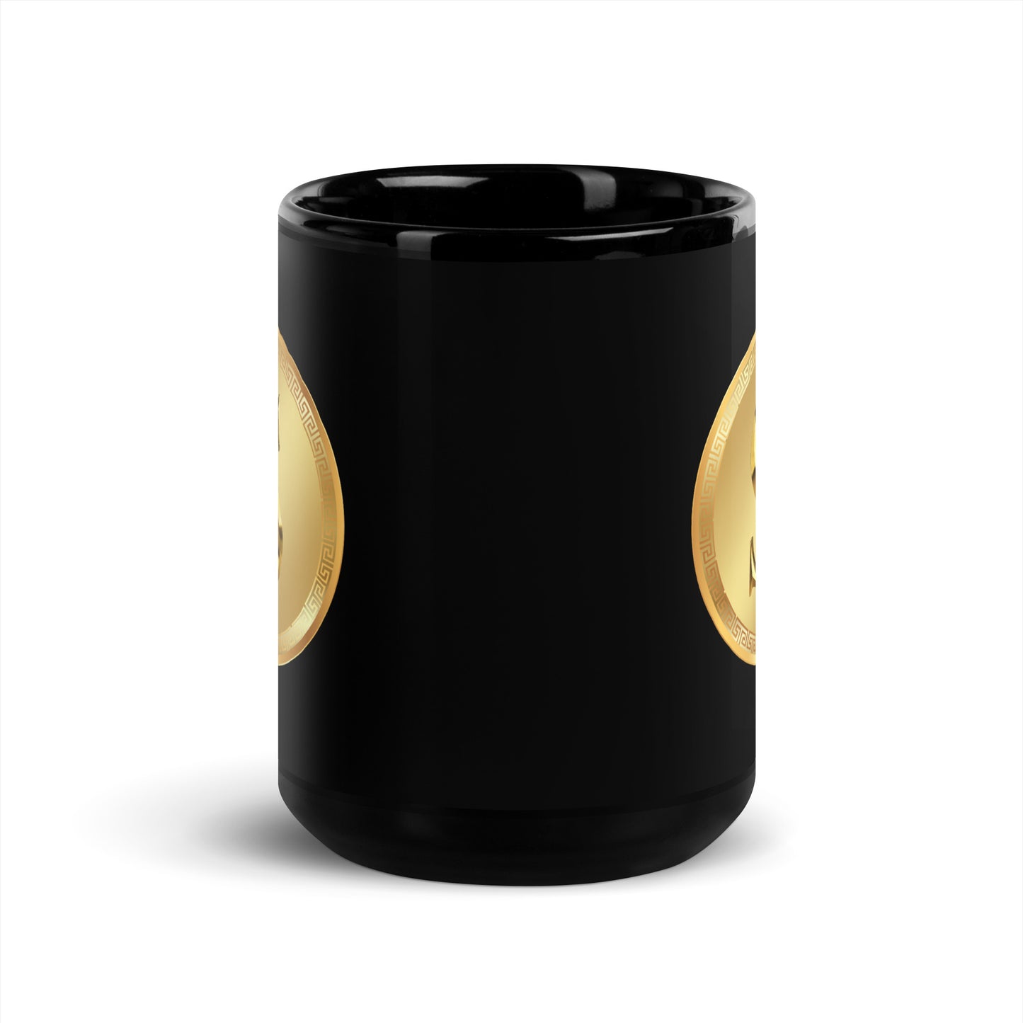 Black Glossy Mug, Circle collection