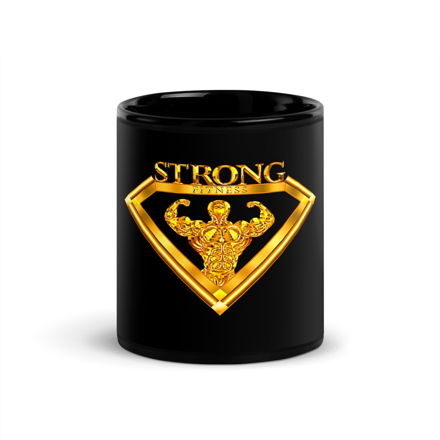 Black Glossy Mug,Strong Diamond