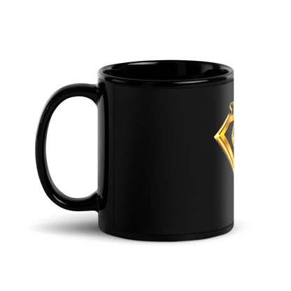 Black Glossy Mug,Strong Diamond