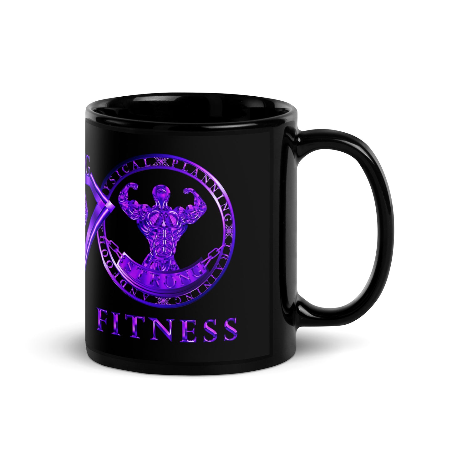 Black Glossy Mug,Strong Diamond