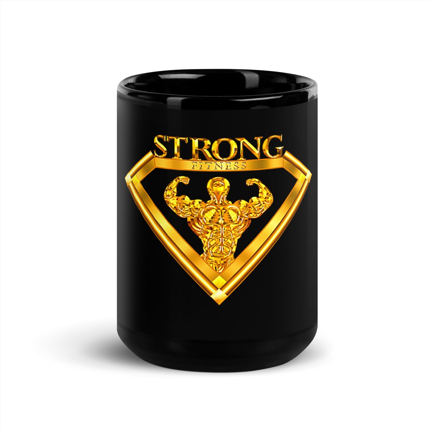 Black Glossy Mug,Strong Diamond