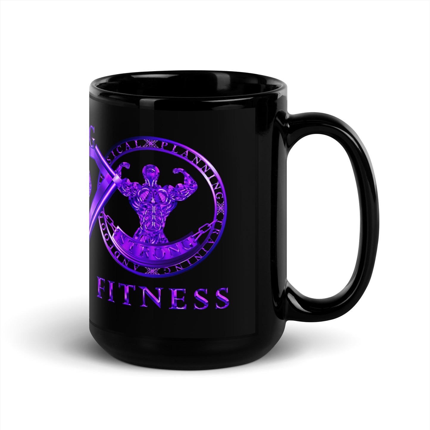 Black Glossy Mug,Strong Diamond