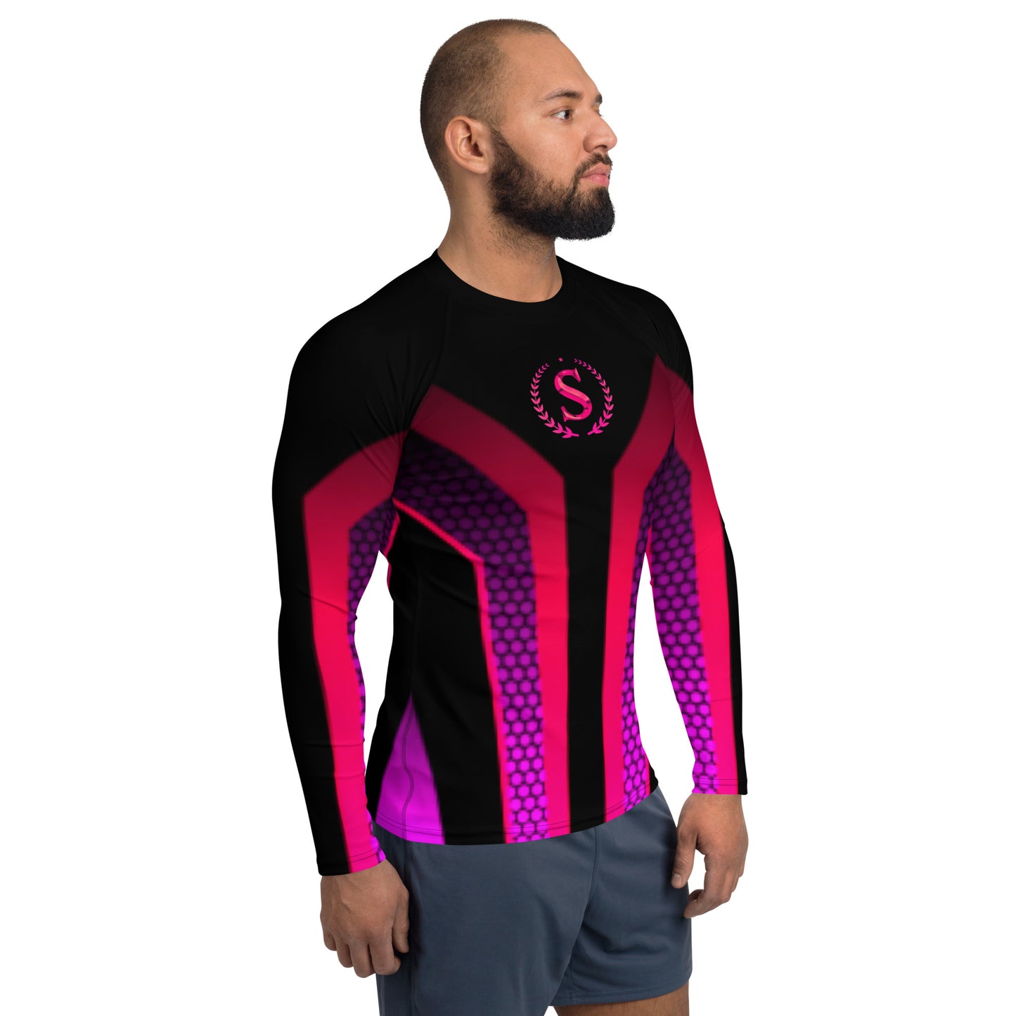 Men's Rash Guard,Simple Logo