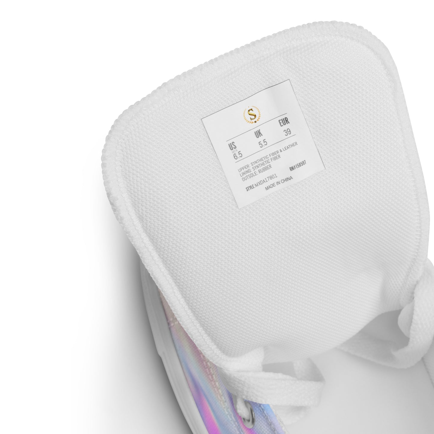 Men’s high top canvas shoes