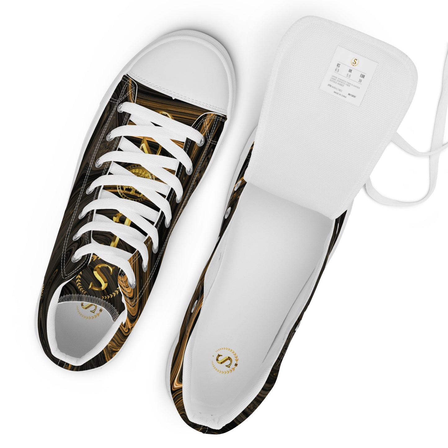 Men’s high top canvas shoes